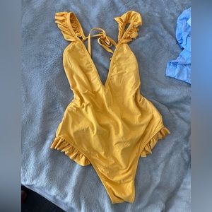 Sexy plunge top one piece